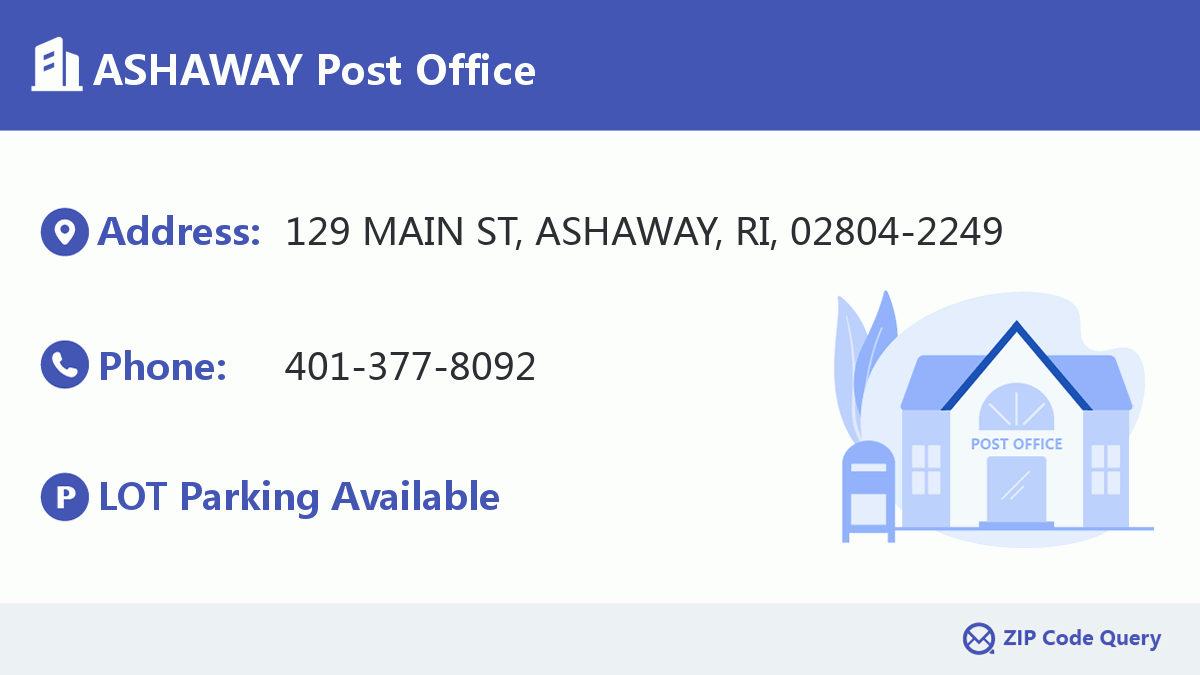 Post Office:ASHAWAY