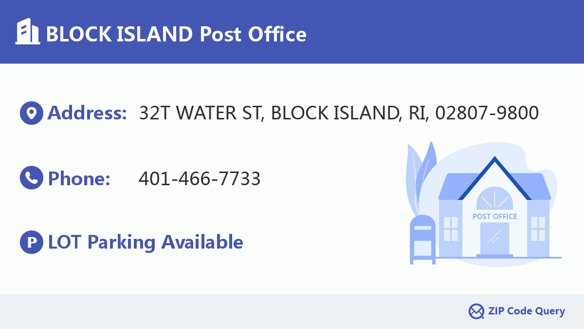 Post Office:BLOCK ISLAND