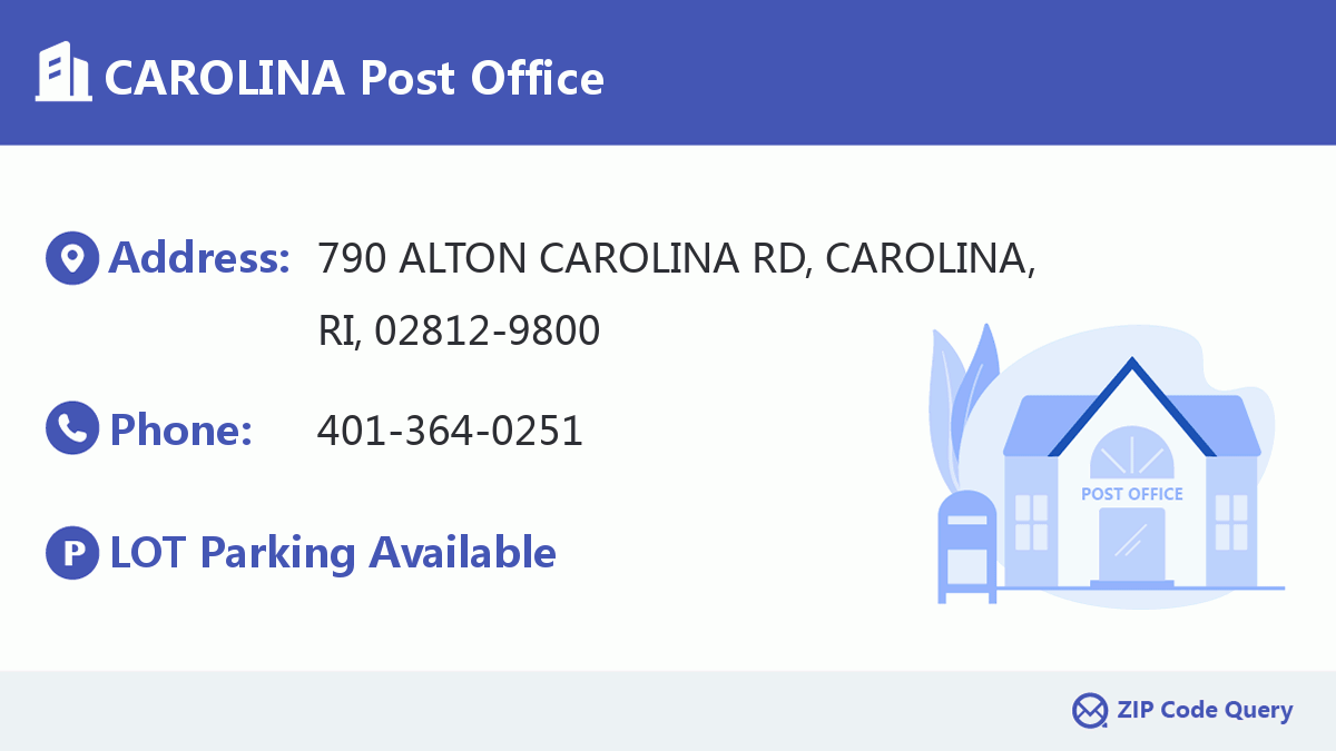 Post Office:CAROLINA