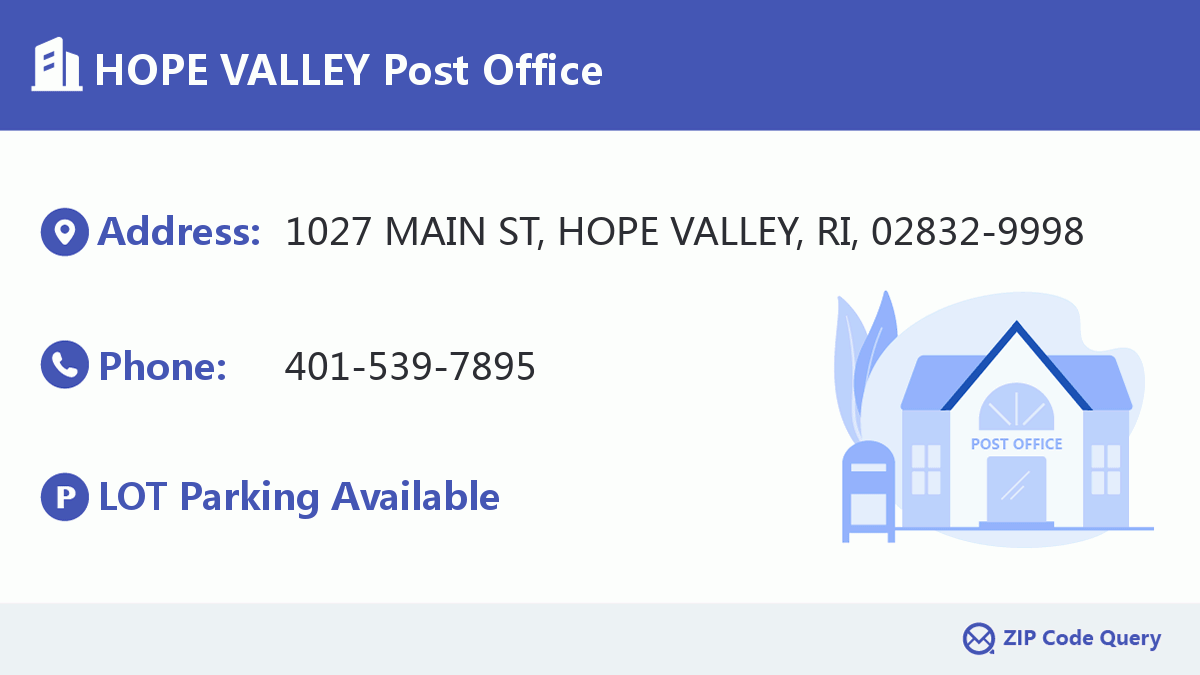 Post Office:HOPE VALLEY