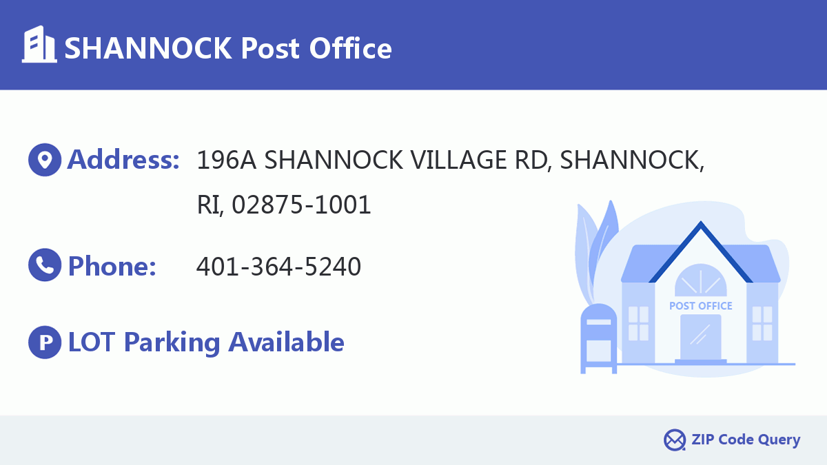 Post Office:SHANNOCK